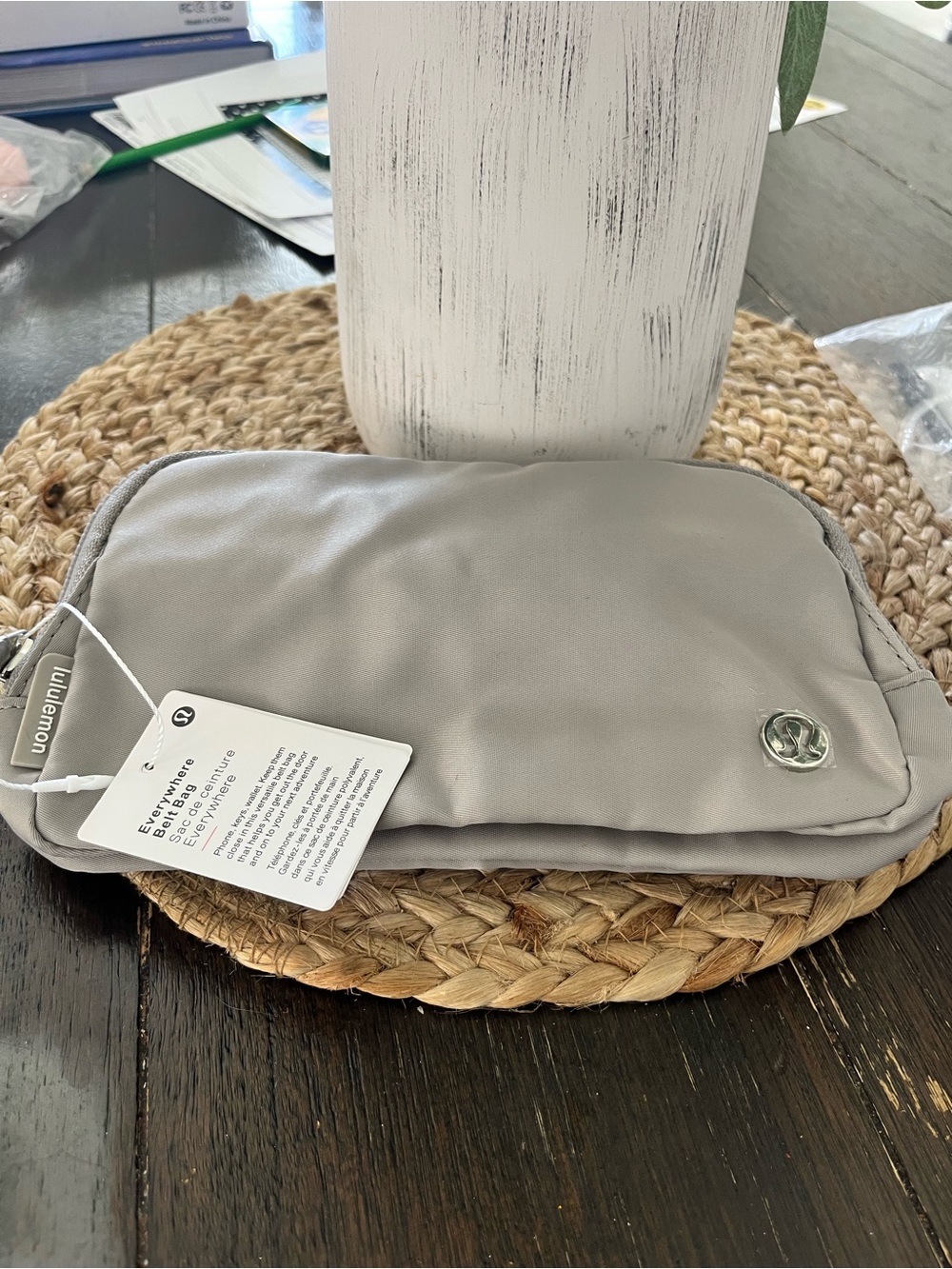 lululemon athletica Light Gray Cosmetic Pouch